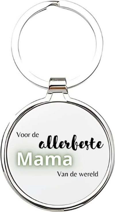 Akyol - voor de allerbeste mama van de wereld Sleutelhanger - Moeder - de liefste mama - moeder sleutelhanger - mama sleutelhanger - sleutelhanger mam - familie sleutelhanger - moederdag cadeautje - mama cadeau - mom - stiefmoeder - 4 x 7,5 CM