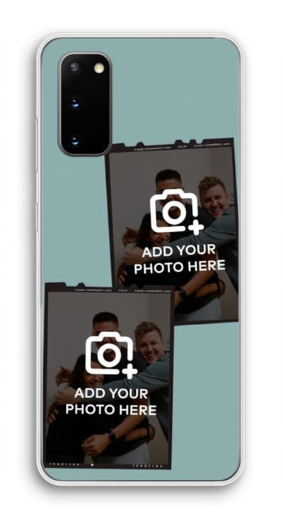 Gepersonaliseerd - Case Company® - Hoesje geschikt voor Samsung Galaxy S20 hoesje - Polaroid Zwart - Soft Cover Telefoonhoesje - Bescherming aan alle Kanten en Schermrand