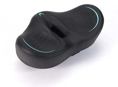 Extra groot fietszadel voor dames en heren, comfortabel, extra breed, zachtkussen, ademend, ergonomisch, universeelreservefietszadel voor mountainbikestadsfiets.e-bike.hometrainer(blauw)