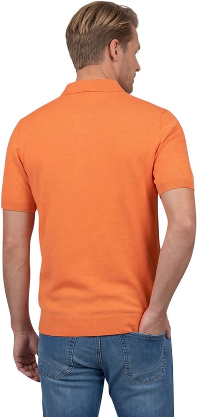 New Zealand poloshirt korte mouw oranje