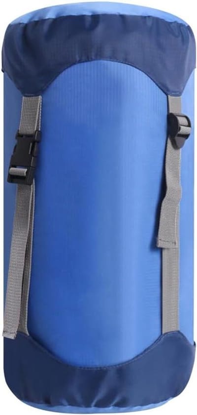Slaapzak Opbergzak - Compressie Tas - Kamperen Backpacken - Spatwaterdicht Scheurbestendig - XL Blauw