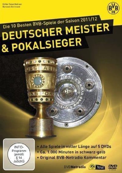 Alive AG Die 10 besten BVB-Spiele der Saison 2011/2012 - Deutscher Meister & Pokal Sieger 2012 DVD