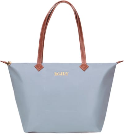 Grote Dames Handtas Zwart - Shopper Tas Schoudertas Nylon en Leer