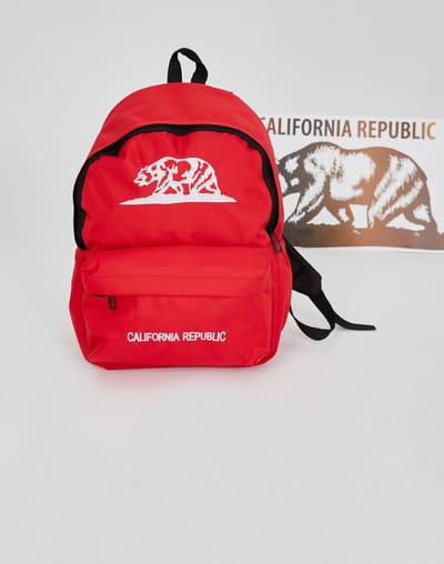 California Republic -Rugzak - Rugtas - Schooltas - 20 lt - L - Unisex - 15" Laptopvak - Rood