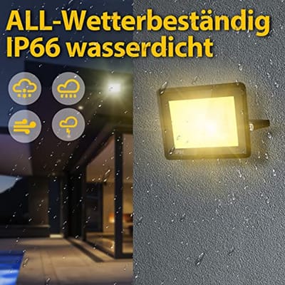 Veiligheidsverlichting voor Buiten - 5 stuks LED Spots - 4250 lm Warmwit - IP66 Waterdicht