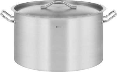Inductie Kookpan - Soeppan Grote Inhoud - Grote Porties Maken - Gelijkmatige Warmteverdeling - 59 Liter - Roestvrij Staal