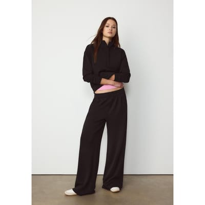 Stradivarius Soft touch sweater met rits  Zwart XS