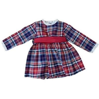 Ballerina's Baby Fashion 528.3 VESTIDO TELA ESCOCESA Rojo