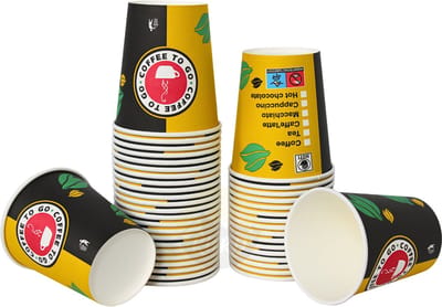 KURTT - Koffiebekers to go - Koffiebeker karton - Drinkbekers - 8oz - 1000 stuks