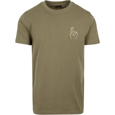 Mister Tee - Easy Sign Heren T-shirt - XS - Olijfgroen
