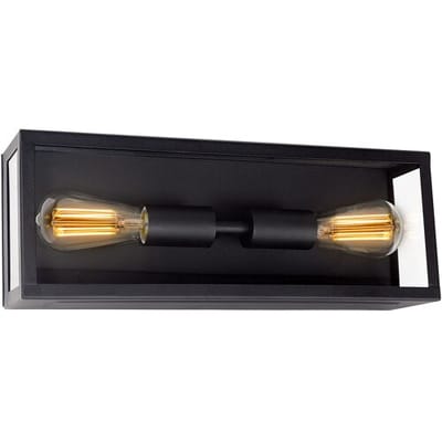 KS Verlichting Plafondlamp Twilight Zwart Plafonnière - Wand