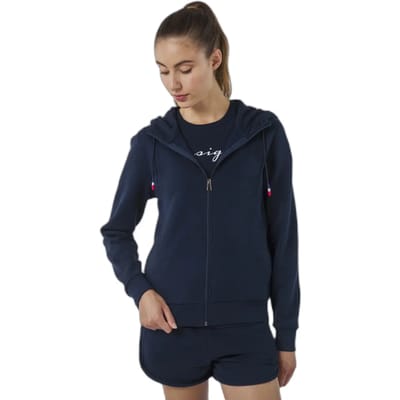 Damescapuchon met volledige rits en logo Rossignol