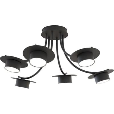 Plafondlamp met 6 gloeilampen Emibig Lighting Enso