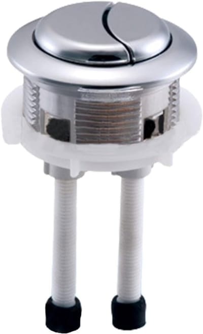 Toilet Spoelknop - Waterbesparend Knop - Water Besparen - Dubbele Spoel Functie - 38/48mm Universeel - Chroom