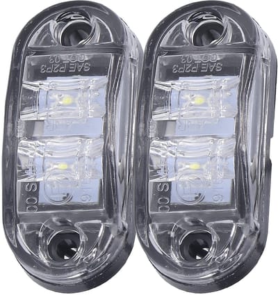 Dailygoods- Markeringslicht 10-30V - LED Signaallicht - Waarschuwingslampje - Zijmarkeringslamp - Voor Auto's/Vrachtwagens - Lichtgewicht Ontwerp