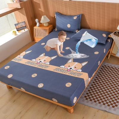 100% Waterdicht Schattig Hondenbed Hoeslaken Scandinavisch Verstelbare Matrasbeschermers Vier Hoeken Met Elastiek Multi Maat Hoeslaken Queen