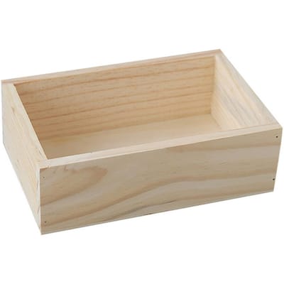 Desktop Bamboe Doos Organizer Houten Opbergdoos Eenvoudige Opbergdoos beige