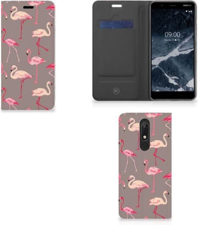 Nokia 5.1 (2018) Hoesje maken Flamingo