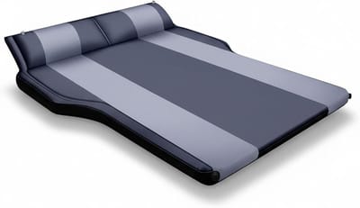 Auto Luchtmatras - Opblaasbaar Bed Kamperen - Reizen en Kamperen - Zelfopblazend Schuim - 180 x 130 cm - Donkergrijs