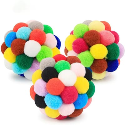 Pluche Bal Speelgoed Hondenspul Piepspeelgoed Speelgoed voor Grote Honden Kleurrijke Huisdieren Accessoires voor Honden Grote Rassen Grappige Gadgets Labrador 6cm green