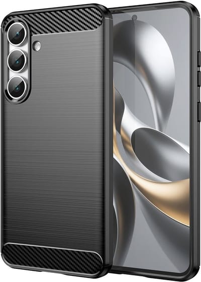 Coverup Hoesje - Geschikt voor Samsung Galaxy S25 FE Hoesje - Coverup Armor Brushed TPU Back Cover - Zwart