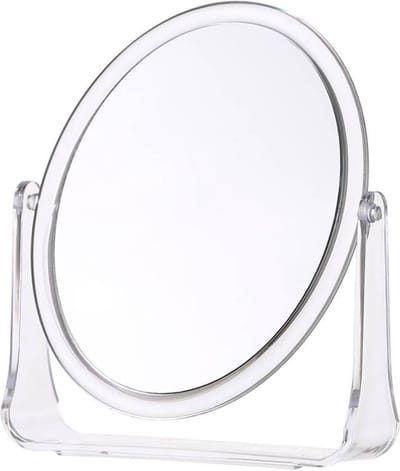 Nivard Make Up Spiegel - Opmaakspiegel - Staande Spiegel - Tafelspiegel - Tafel - Rond