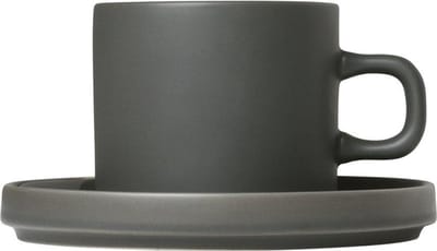 Blomus Mio set/2 koffiekop + schotel agave green