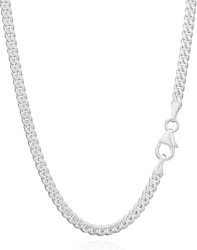 925 Sterling Zilveren Panzer Ketting voor Dames en Heren - 42 cm Koningsketting