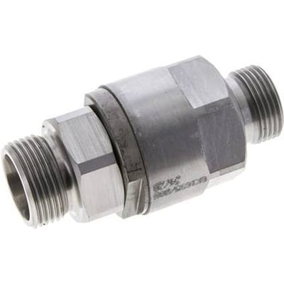 20S & G3/4'' Verzinkt Stalen Kogelgestuurde Draaidoorvoer Snijringkoppeling Buitendraad DN 16350bar NBR ISO 8434-1