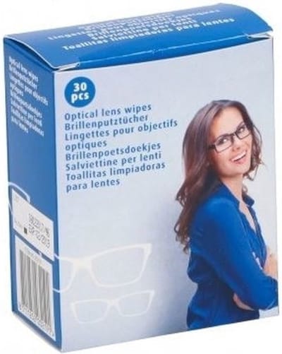 Brillendoekjes - 30x stuks - schoonmaakdoekjes - brillen poetsdoekjes