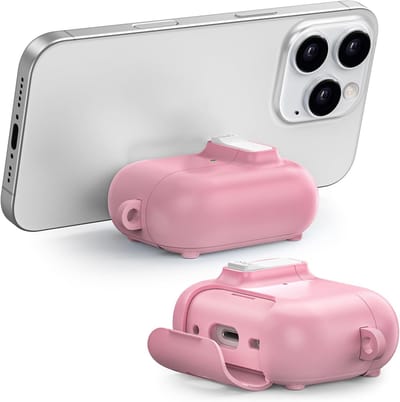 Hoes voor oordopjes - Beschermhoes case - Opladen en meenemen - MagSafe compatibel - 20 gram - Roze