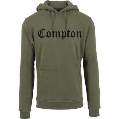 Mister Tee - Compton Hoodie/trui - XS - Olijfgroen