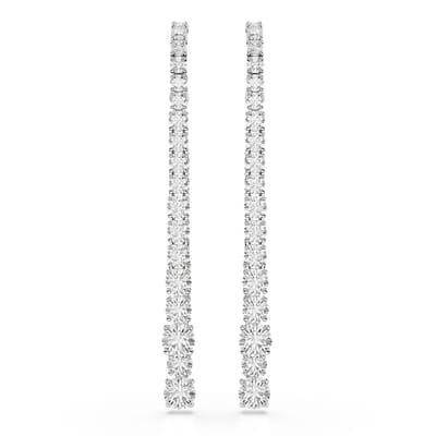Swarovski 'Matrix Tennis' Dames Oorbellen van Basismetaal - Zilver 5709257