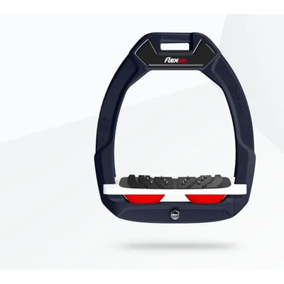 Veiligheidsjes voor paardrijden Inclinatie Ultra Grip Aluminium/Wit/Rood Flex-On Safe-On