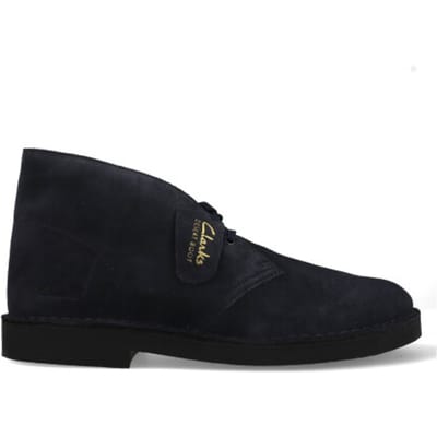 CLARKS Desert Bt Evo Heren Veterschoenen - Navy Suede