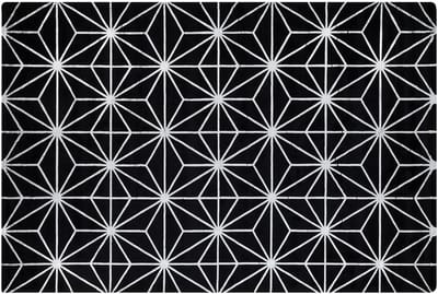 SIBEL - Laagpolig vloerkleed - Zwart - 140 x 200 cm - Viscose