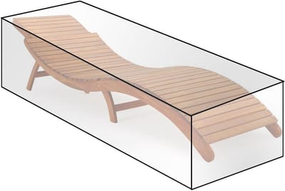 Famanu – Beschermhoes beschermhoes zeildoekhoes voor tuinmeubelen zeildoekhoes waterafstotend voor ligstoel ligstoel 218x77x55cm transparant