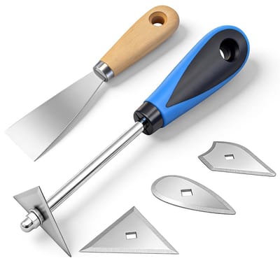 Dailygoods- Verfschraper 3-in-1 - Multifunctioneel Gereedschap - Verwijderen/Lijmresten - Ergonomische Handgreep - Voor Renovatie - Efficiënte Kleurafwerking - Schraper