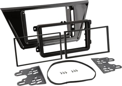2-DIN Paneel geschikt voor Volkswagen Touran 2015 - 2021 - Kleur : Piano Zwart