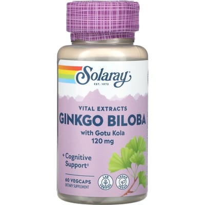 Ginkgo Biloba met Vitaal Extract, Gotu Kola, 60 Veggie Caps