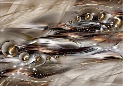 Fotobehangkoning - Behang - Vliesbehang - Fotobehang - Brown Shoal - Hotel Chique - 300 x 210 cm