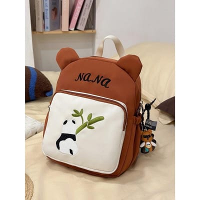Cartable Panda Simple et Mignon, Sac à Dos pour Maternelle, Sacs à Dos de Loisirs et de Voyage pour Garçons et Filles