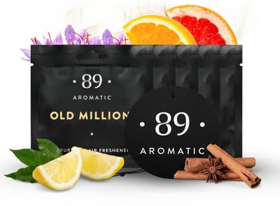 Dailygoods- Luchtverfrisser Auto - 5-Pack Geurhanger - Fruitige/Zoete/Kruidige Geuren - Tot 100 Dagen Frisheid - Hoogwaardig Geparfumeerd Papier