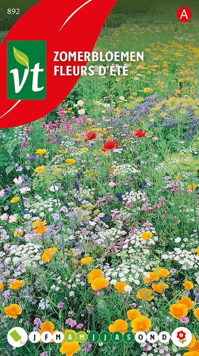 Zomerbloemen Mix Zaden - Kleurrijke Variëteit voor een Bloeiende Zomertuin