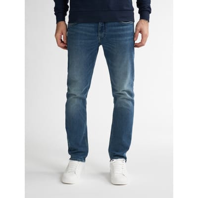 Petrol Industries - Heren Straight Fit Jeans Starling Kalispell - 50% organic cotton - Vintage wash - Blauw - Maat W28L30
