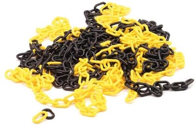 Velleman-Perel Geel/zwarte ketting - 10m