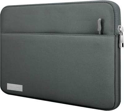 Tablet Sleeve Case voor 11 Inch Tablets, Geschikt voor iPad Pro, Galaxy Tab en meer, Polyester Tas met Pocket - Donkergrijs