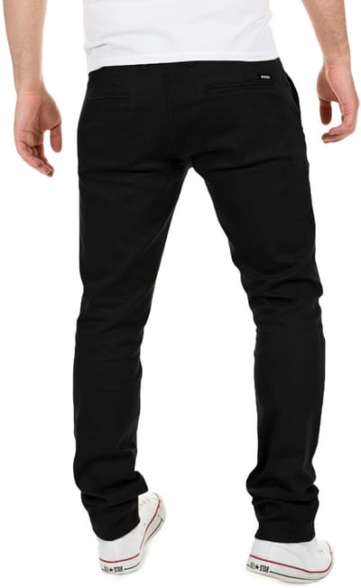 Yazubi Heren Chino Broek Dustin – Slim Fit – Katoen Stretch – Zwart – 5-pocket