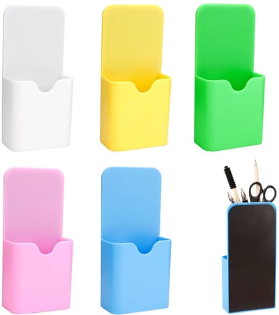5 stuks magnetische pennenhouder, krijthouder schoolbordkrijt, magnetische markeerstifthouder, whiteboard sterke magneten kantoor thuis