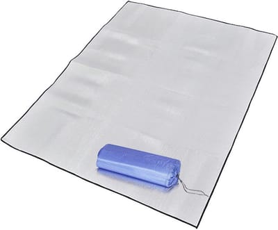 Famanu – Isolatiemat van aluminiumfolie, 200 x 150 cm, opvouwbaar en compact voor camping en outdoor gebruik